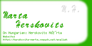 marta herskovits business card